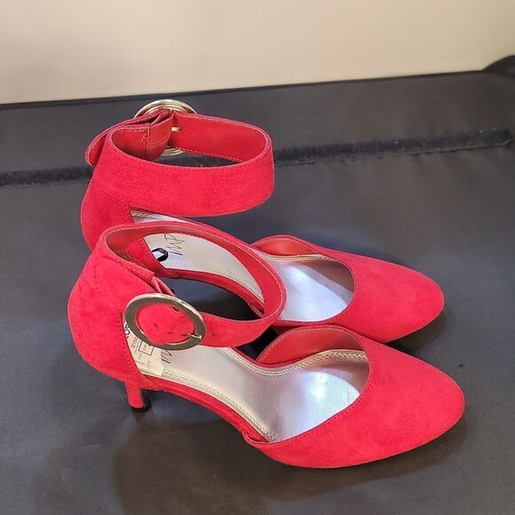 BRAND NEW IMPO ANKLE STRAP CLOSED TOE ROUND-TOE PUMP - Picture 4 of 16